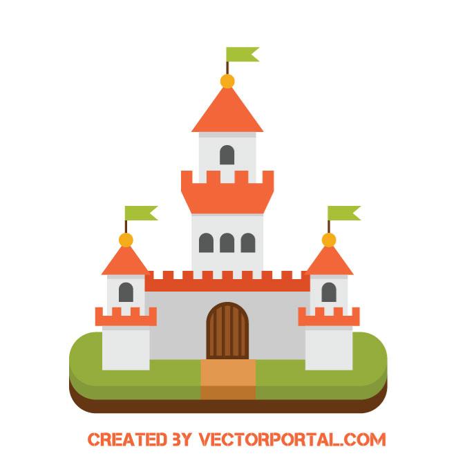 660x660 Medieval Castle Vector Icon