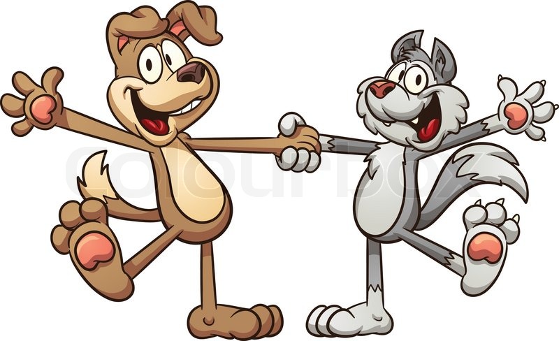 800x488 Graphic Clipart Of Cats And Dogs