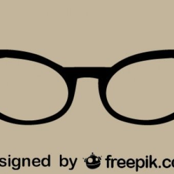 340x340 Glasses Vector Art 123freevectors