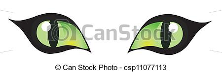 450x147 Cat Eyes. Vector Cats Eyes.