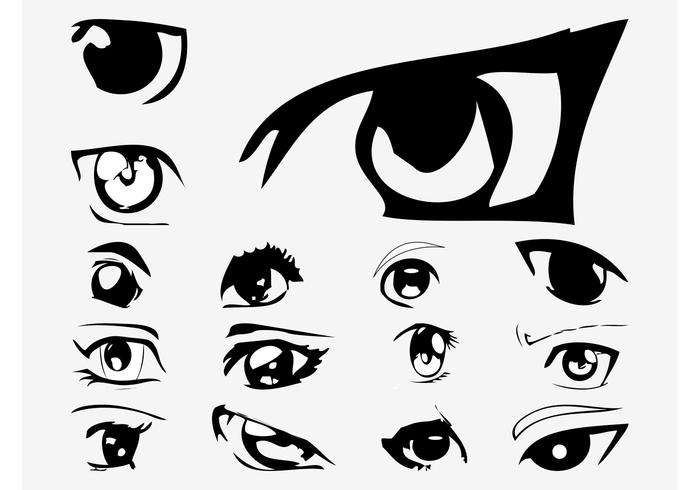 700x490 Anime Eye Vector