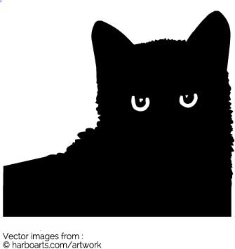 335x355 Download Cat Face Silhouette