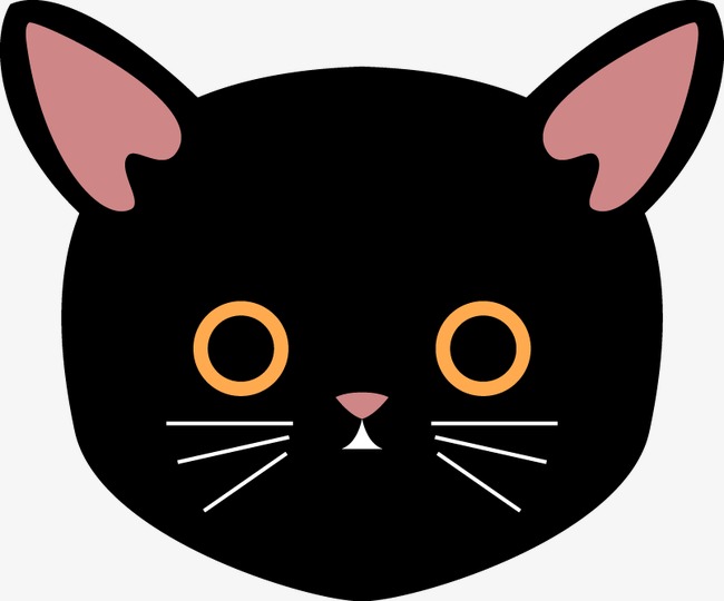 650x540 Cat Head Vector Material, Kitty, Head Portrait, Vector Png And