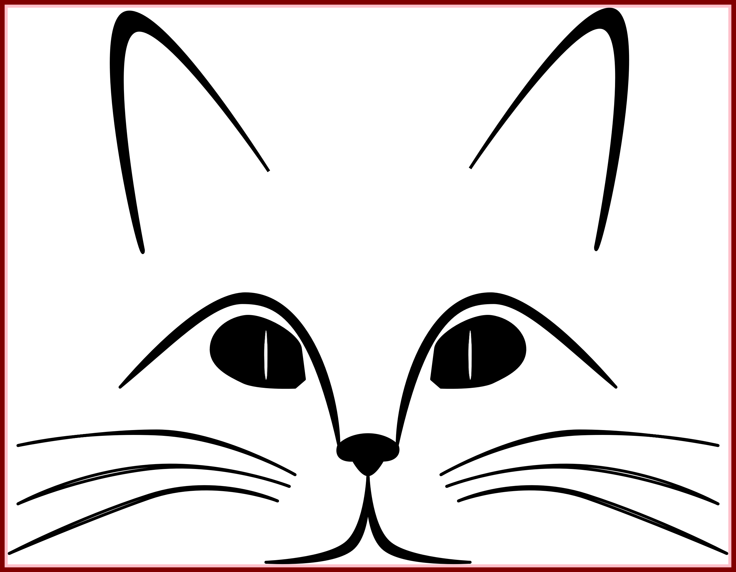 2422x1882 Collection Of Free Drawing Cat Hat Face. Download On Ubisafe