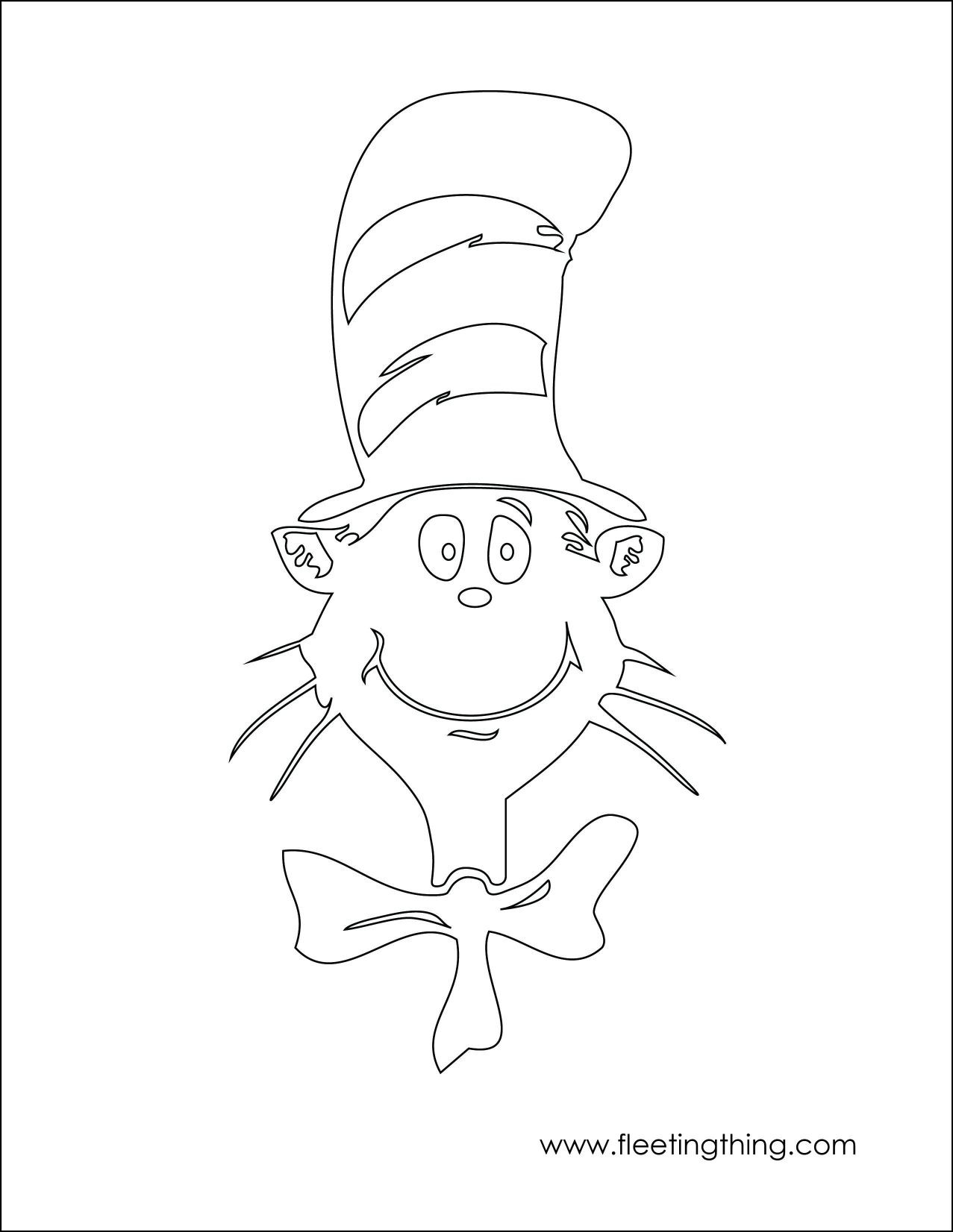 1277x1652 Cat In The Hat Color Pages Fresh Amazing Coloring