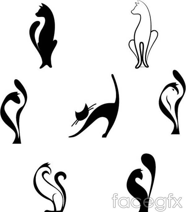 600x683 Cat Logo Vector Free Download
