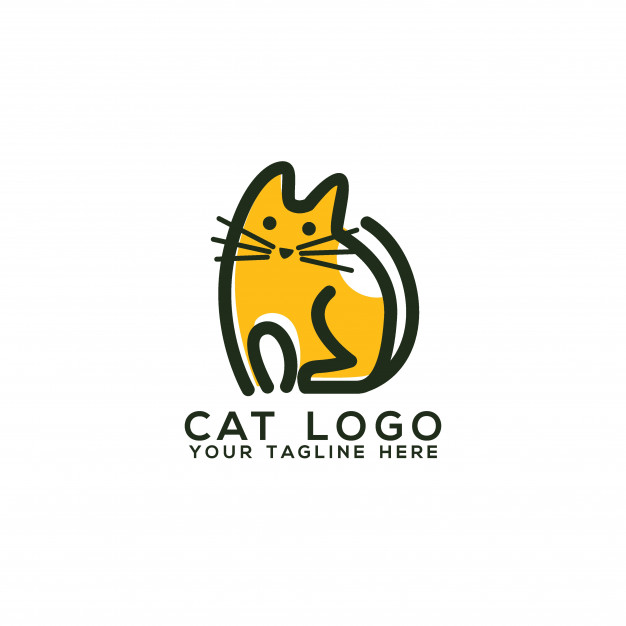 626x626 Animal Logo. Cat Logo Vector Art. Vector Premium Download