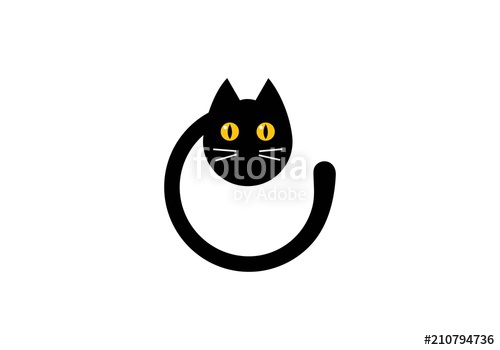 500x350 Cat Logo Vector Stock Image And Royalty Free Vector Files On