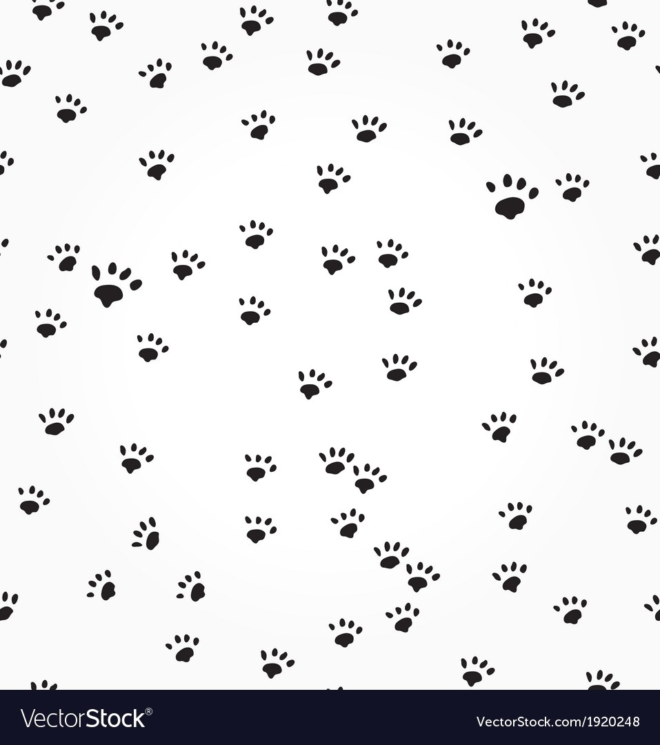 957x1080 Cat Paw Prints Seamless Background Vector 1920248 15 Kitty Print