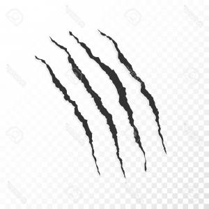 300x300 Stock Photo Vector Illustration Of Claw Scratch Marks Through The