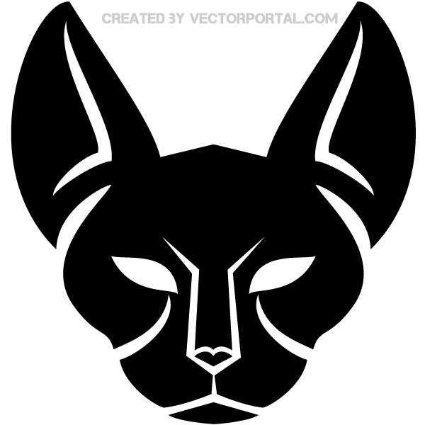 600x600 Clip Art Black Cat Vector Clip Art By Vectorportal