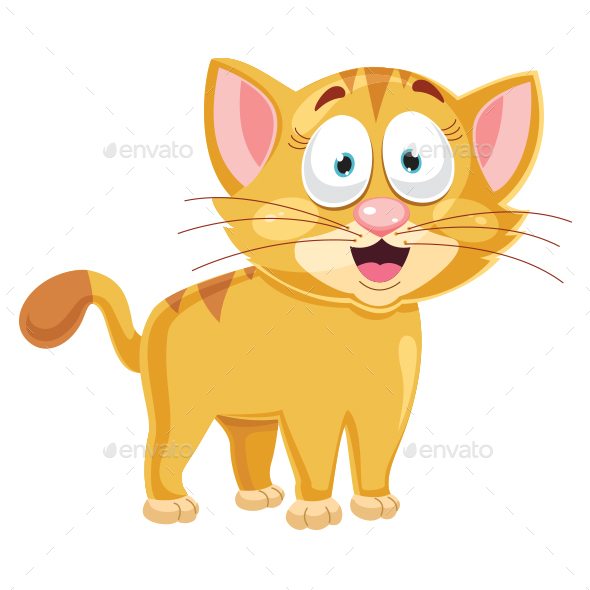 590x590 Cat Vector Illustration By Yusufdemirci Graphicriver