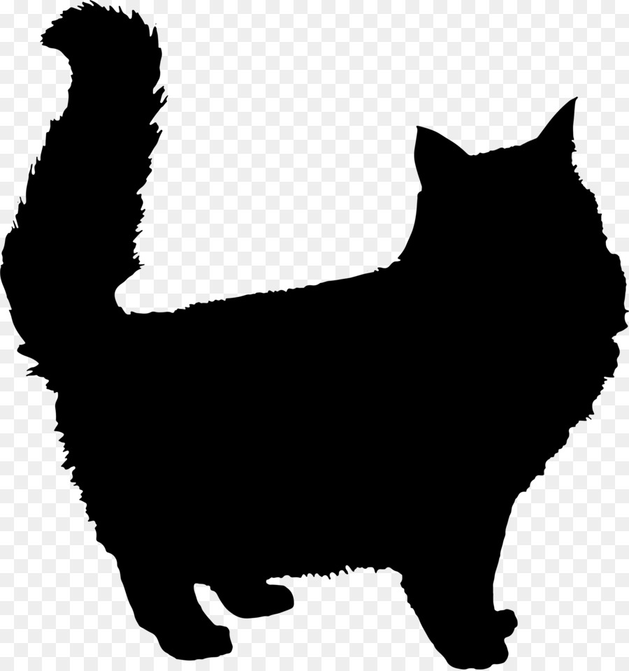 900x960 Persian Cat Kitten Silhouette Clip Art