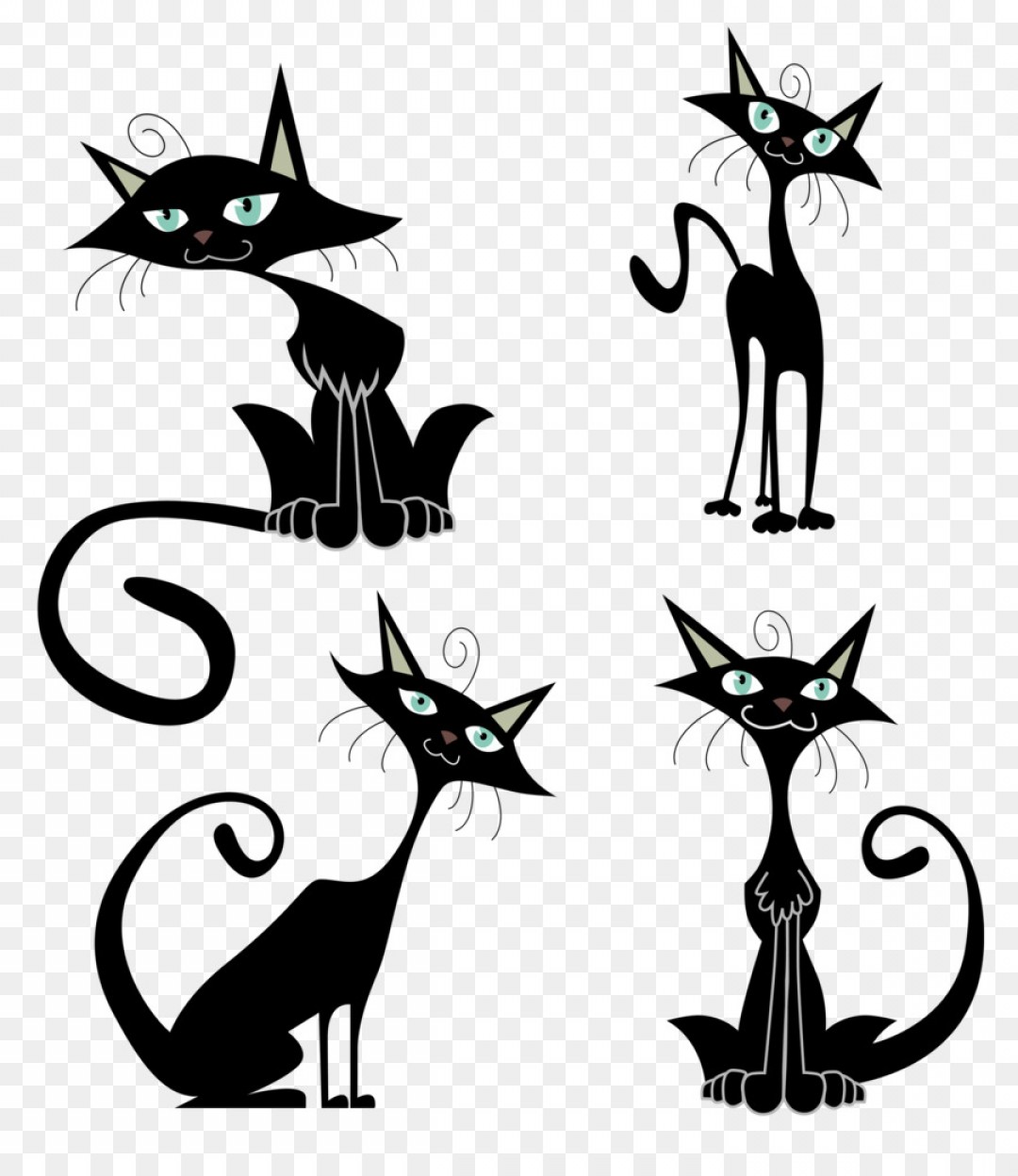 1080x1248 Dog And Cat Vector Bw Sohadacouri