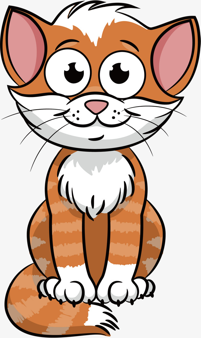 650x1094 Hairy Orange Cat, Orange Vector, Cat Vector, Vector Png Png And