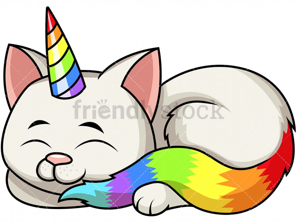 1024x768 Revolutionary Unicorn Images Cartoon Cute Cat Vector Clipart