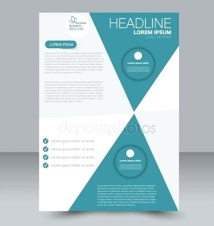 428x450 Catalogue Cover Design Annual Report Vector Illustration Template