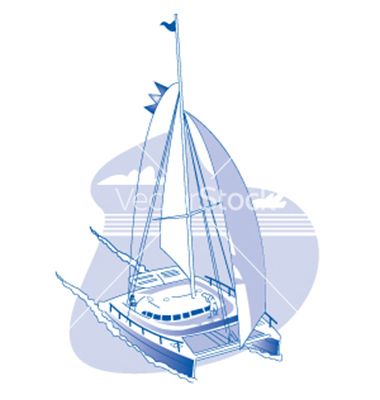 380x400 Catamaran Vector On Vectorstock Rryc Logo Design Inspiration