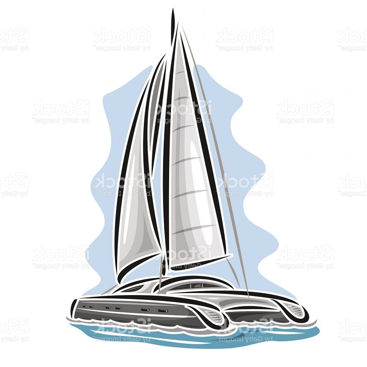 1228x1228 Vector Logo Cartoon Sailing Catamaran Gm Arenawp