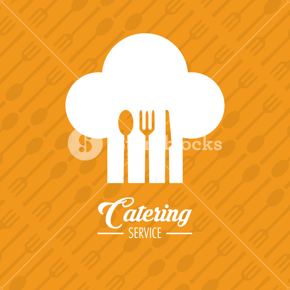 1000x1000 Fork Spoon Knife Cutlery Inside Chefs Hat Icon. Catering Service