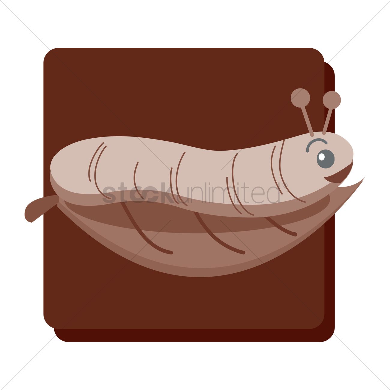 1300x1300 Free A Caterpillar Vector Image