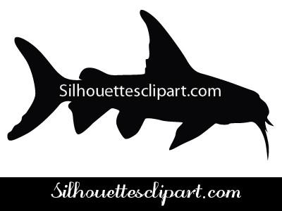 400x300 Catfish Silhouette Vector Graphics Silhouettes Vector
