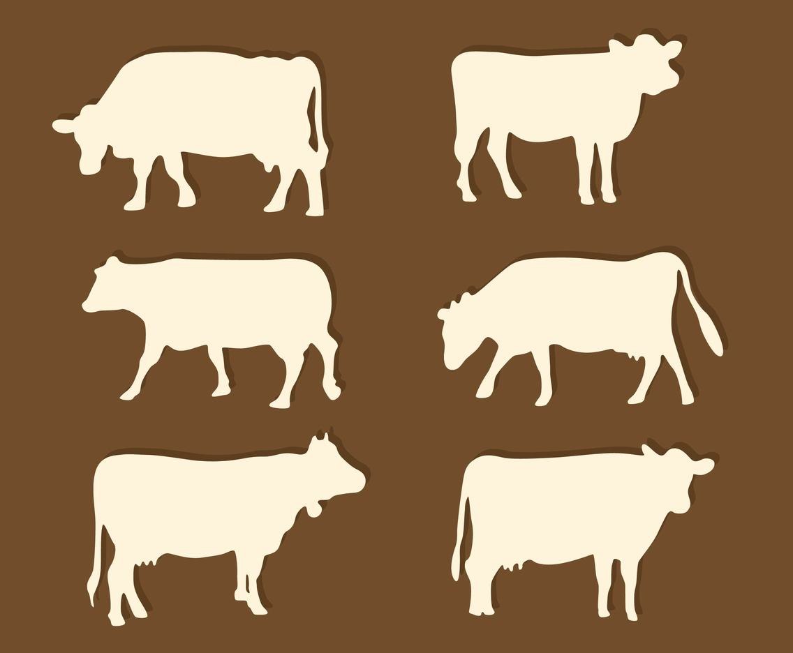 1136x936 Silhouette Cattle Vector Vector Art Amp Graphics
