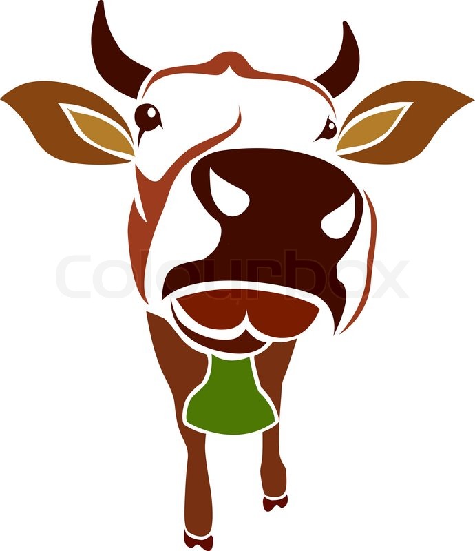 690x800 Vector Image Of An Cow On White Background Stock Vector Colourbox
