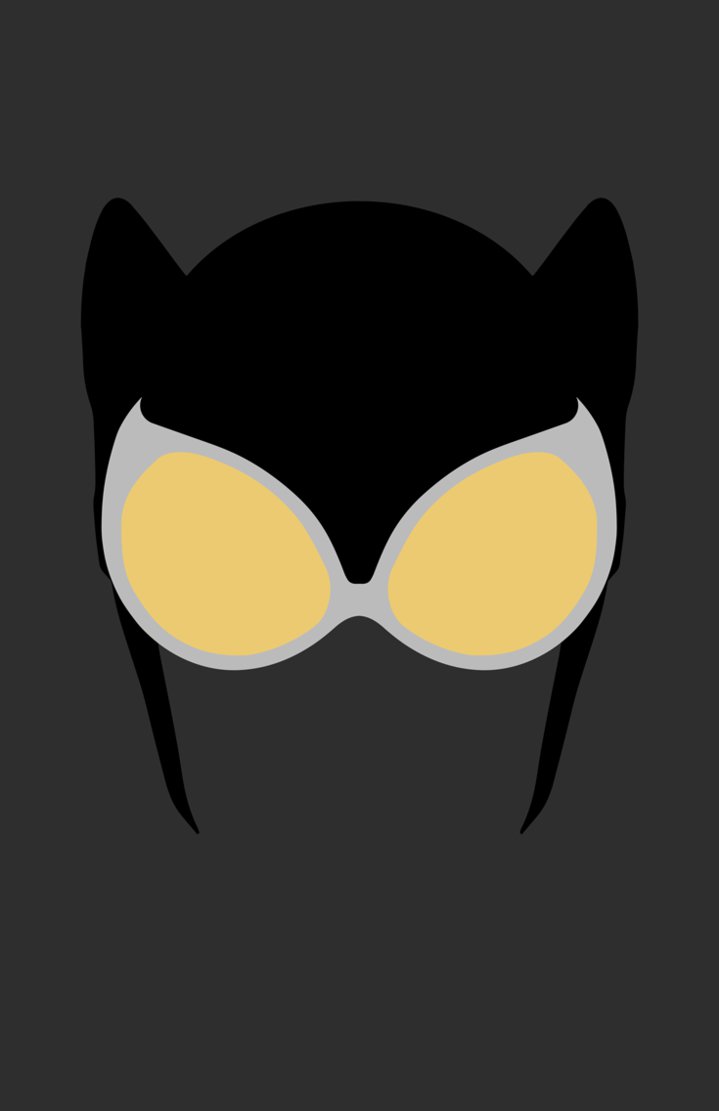 719x1111 Catwoman Mask Minimalist Design By Burthefly