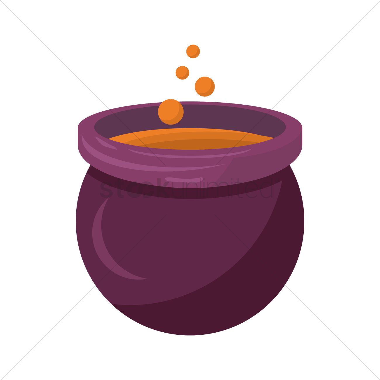 1300x1300 Witch Cauldron Vector Image