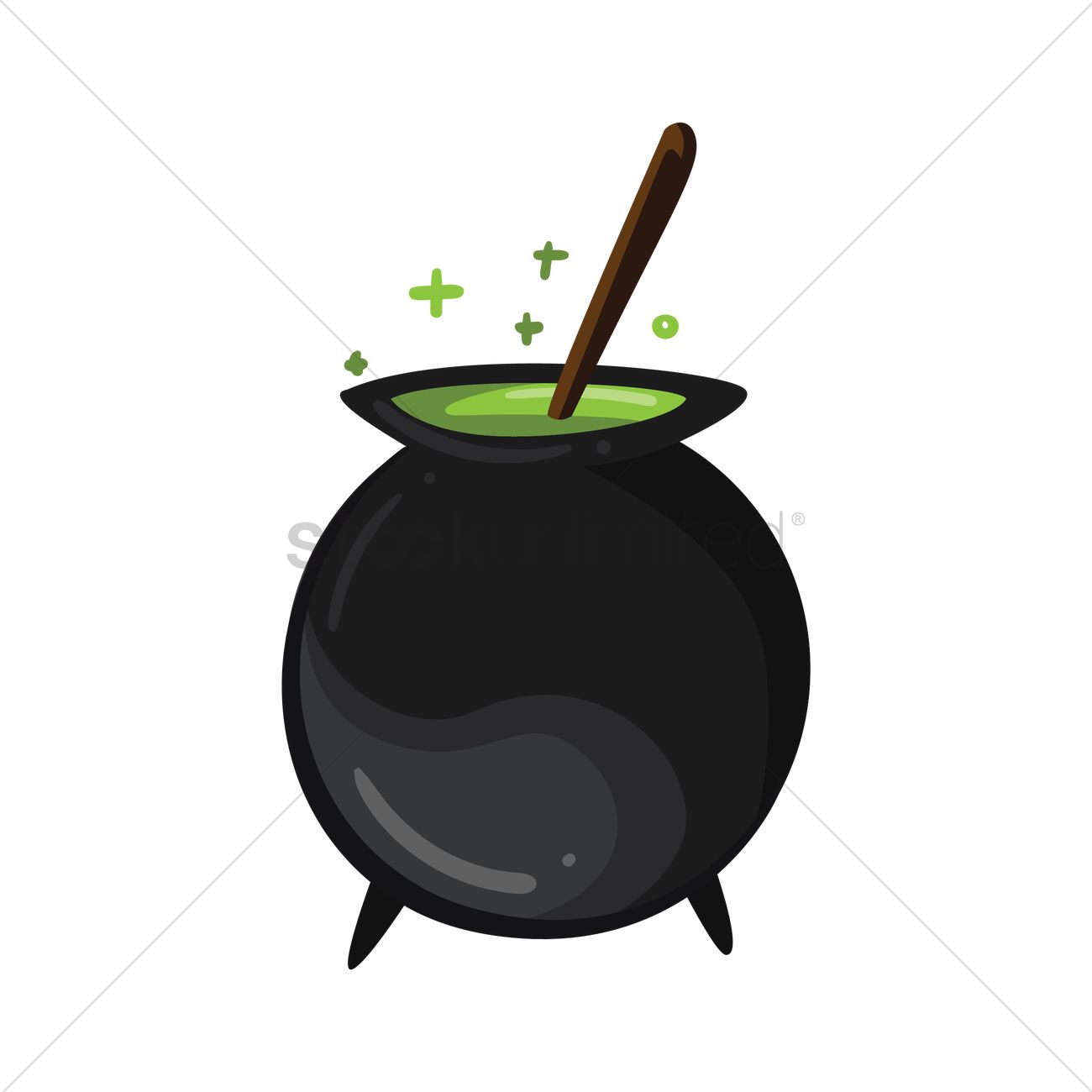 1300x1300 Witches Cauldron Vector Image