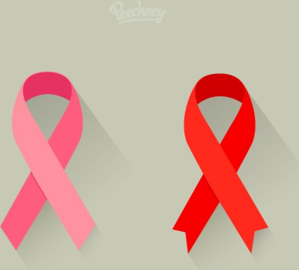 600x541 Cancer Awareness Ribbons Free Vector In Adobe Illustrator Ai ( .ai
