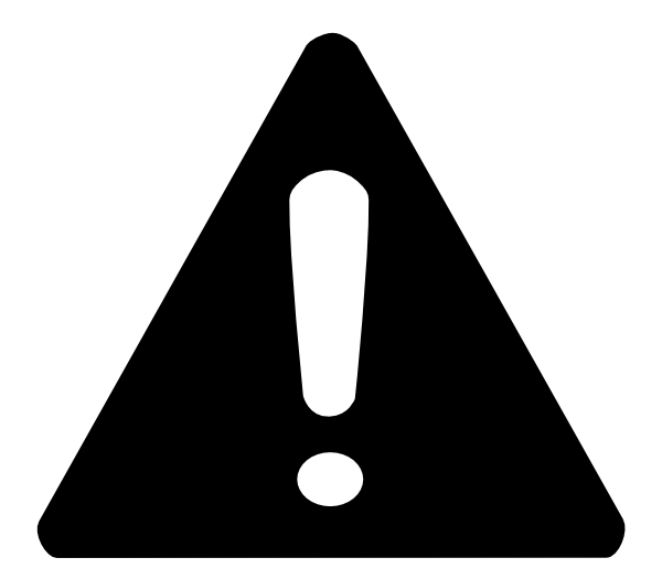 600x525 Caution Symbol Clipart