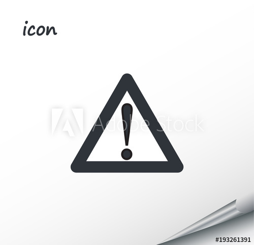 500x483 Caution Vector Icon On A Wrapped Silver Sheet