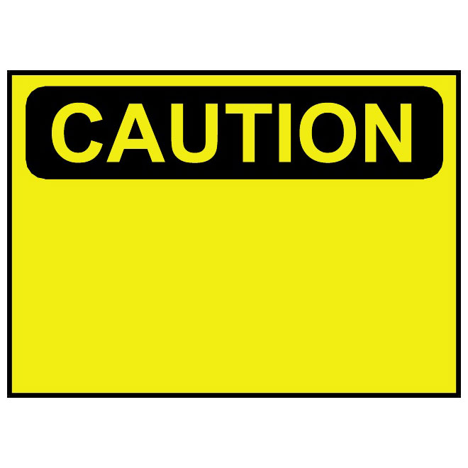 660x660 Caution Vector Sign