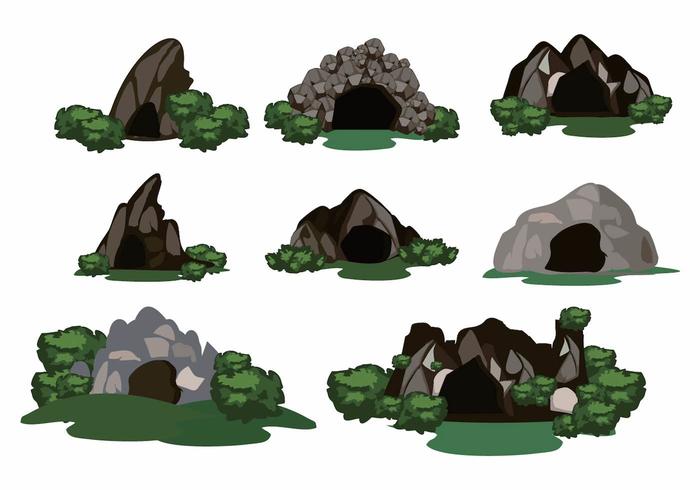 700x490 Cave Scene Deep Forest Vector