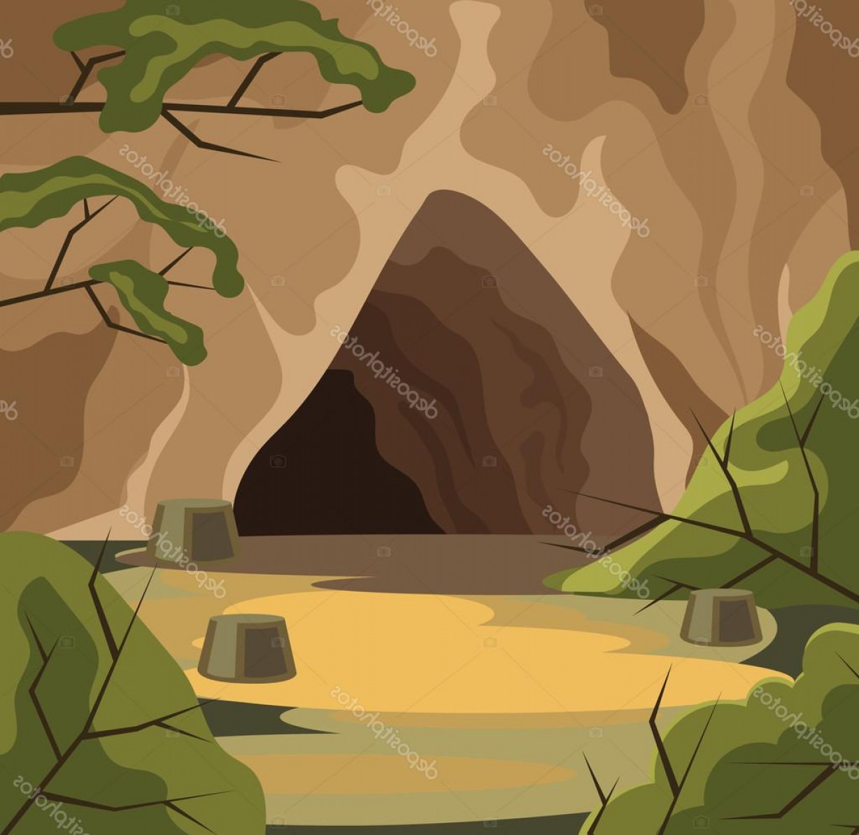 1228x1194 Cave Vector Createmepink