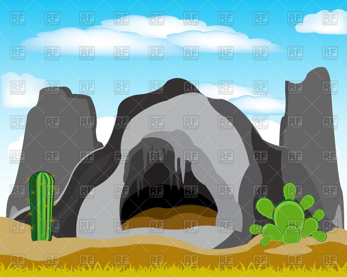 1200x960 Cave In Grief In Desert Vector Image Vector Artwork Of Nature