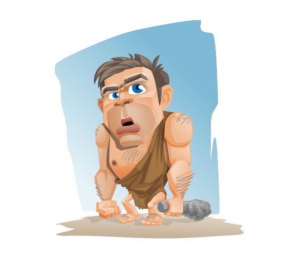 594x513 Free Caveman Vector Character Psd Files, Vectors Amp Graphics