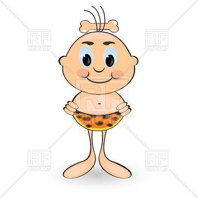 400x400 Funny Cartoon Caveman Vector Image Vector Artwork Of People