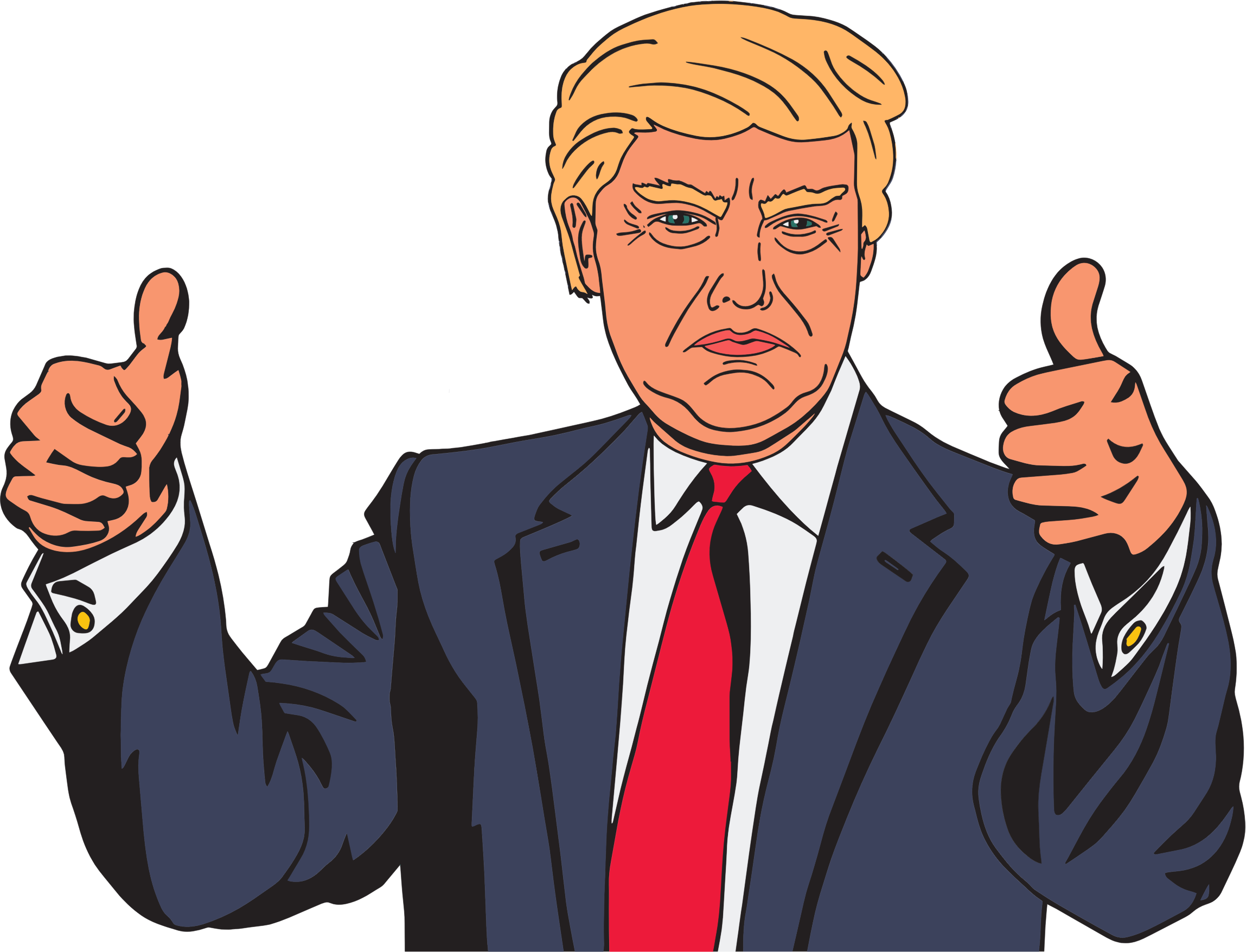 2297x1755 Donald Trump Vector Clipart Image