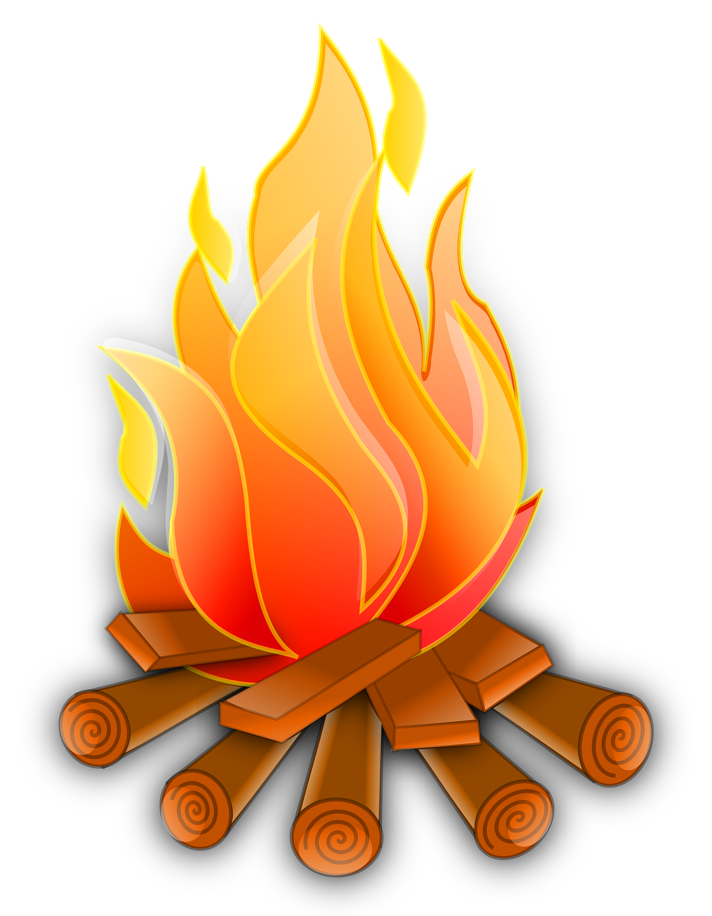 1450x1866 Campfire Vector Png Image