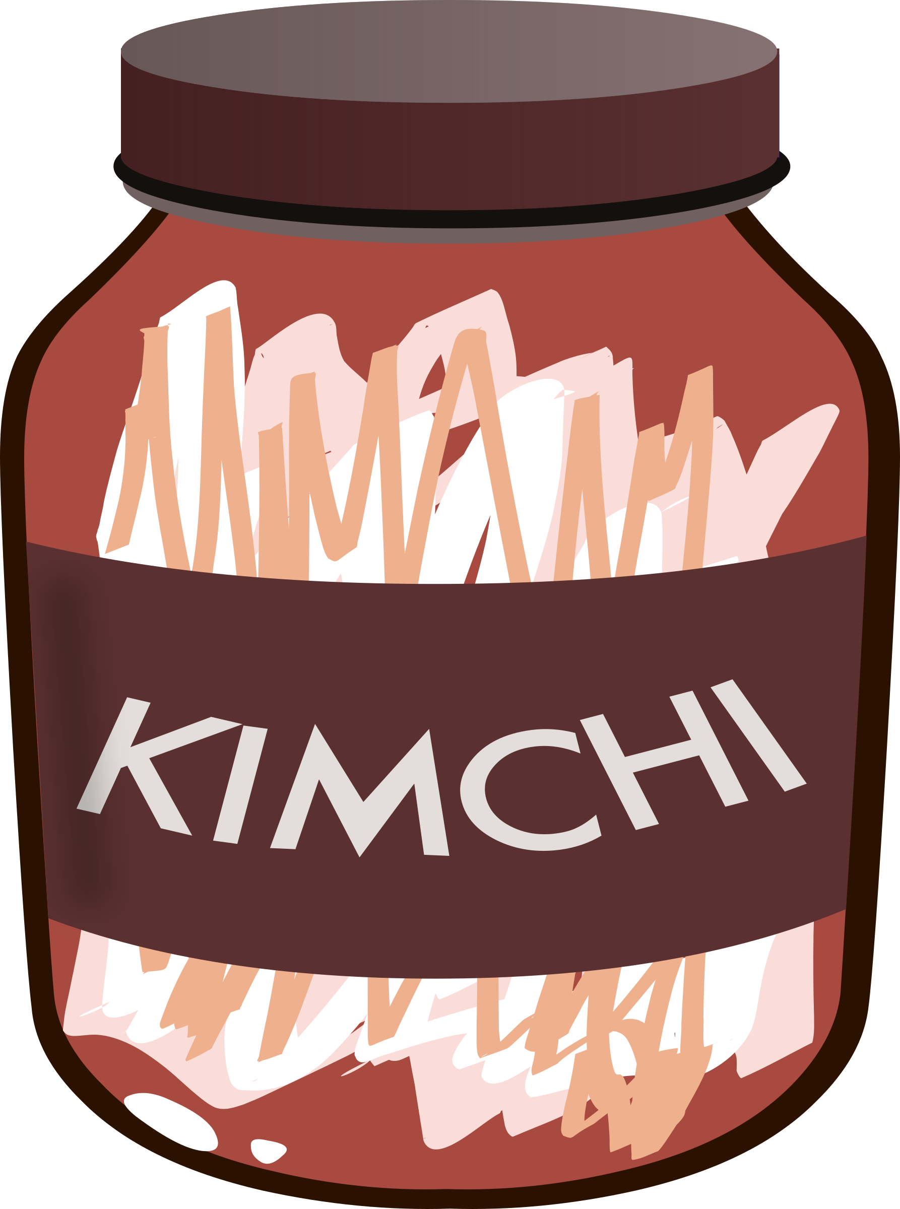 1786x2400 Kimchi Jar Vector Clipart Image