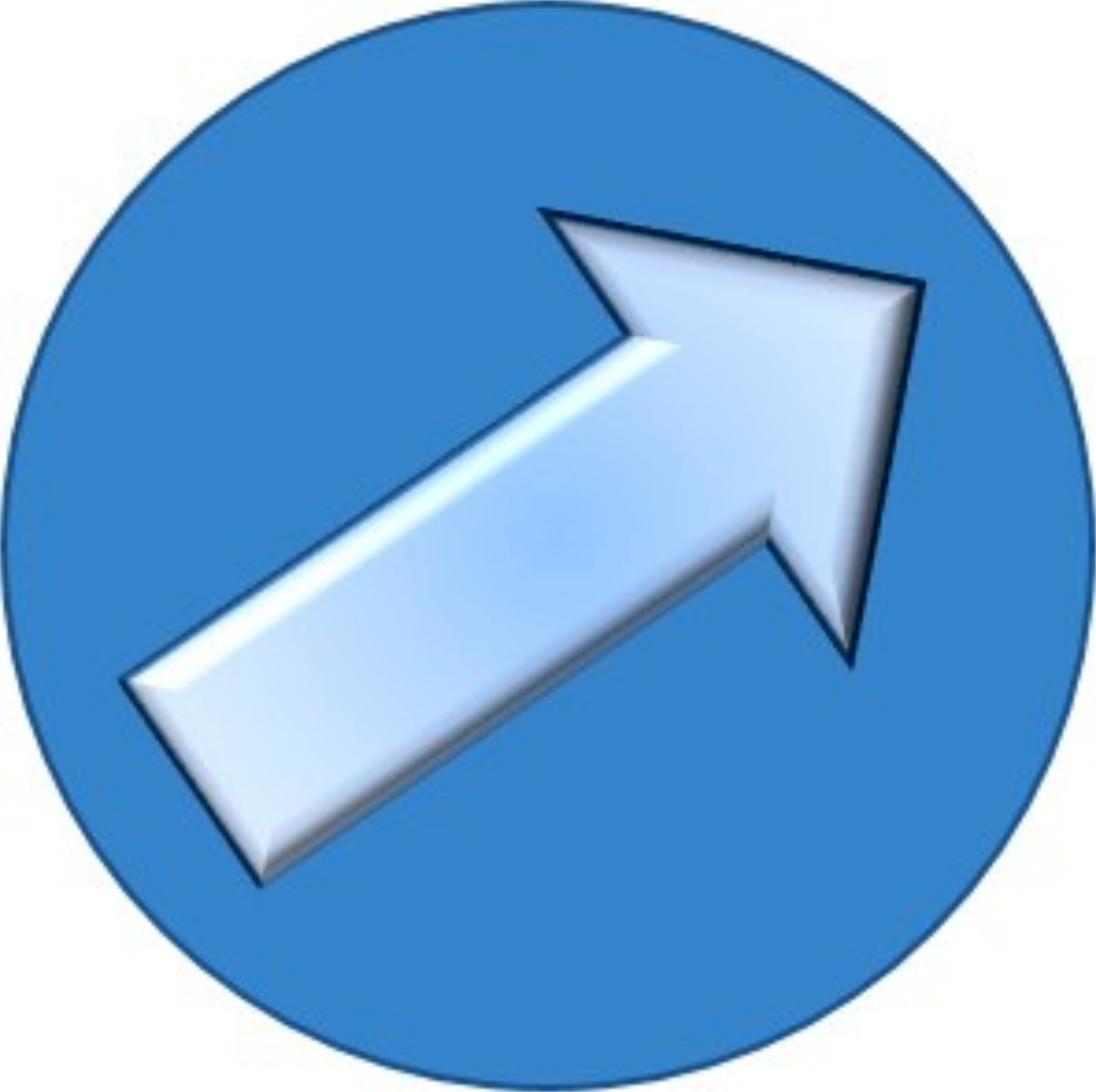 2400x2392 Upward Arrow Vector Clipart Image