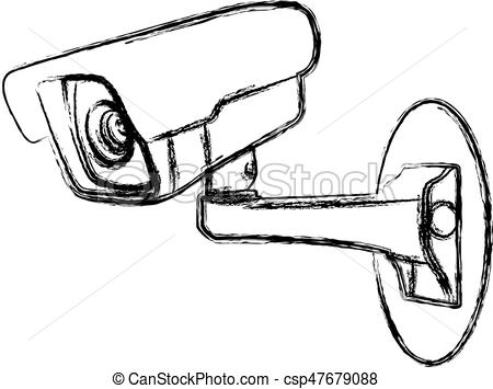 450x355 White Surveillance Camera (Cctv) Warning Sign.