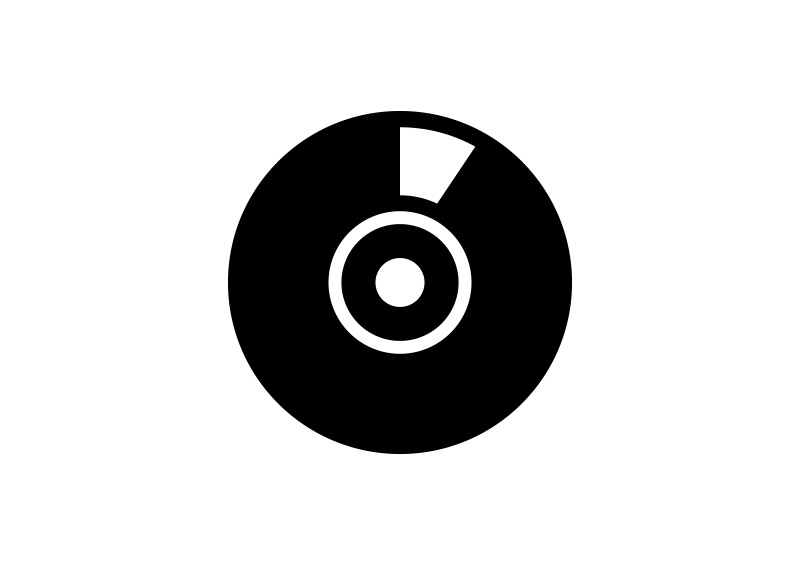 800x566 Black Simple Cd Vector Icon