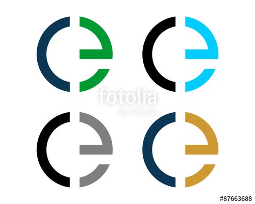 500x400 Colorful C E Letter Logo Template Stock Image And Royalty Free