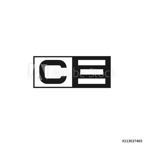 500x500 Initial Letter Ce Logo Template Design
