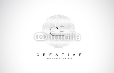 400x257 Ce C E Logo Design With Black And White Creative Text Letter