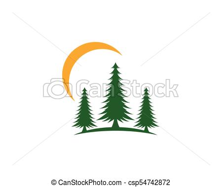 450x379 Cedar Tree Logo Template Vector Icon Illustration Design.